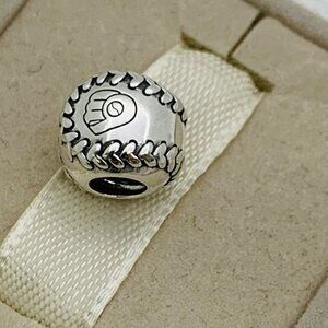 ✨✨Pandora Milwaukee Brewers Baseball Charm
